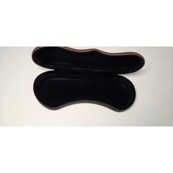 Theo Eyewear Case Only Sunglasses Eyeglasses Hard Clamshell Brown - Picture 3 of 8
